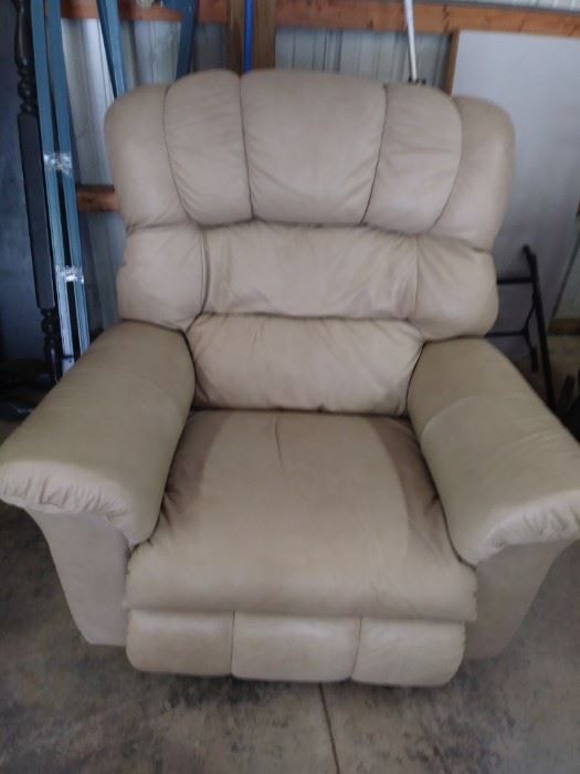 Leather recliner