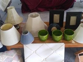 Assorted lampshades