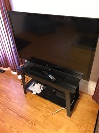 Brand new LG television set and TV stand