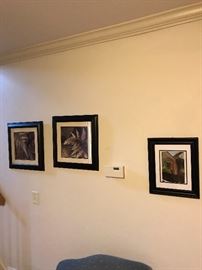 Assorted Nicely  framed and matted artwork