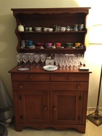 Glassware and hutch