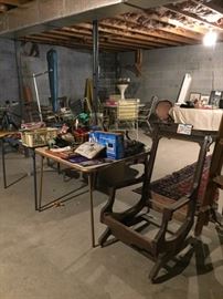 Antique rocker frame