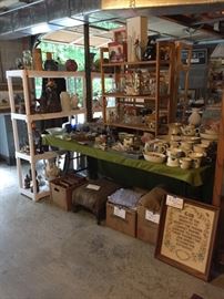 Dinner set with serving pieces