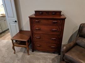 Vintage Black Walnut Chest of Drawers