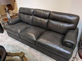 Custom Made Leather Sofa