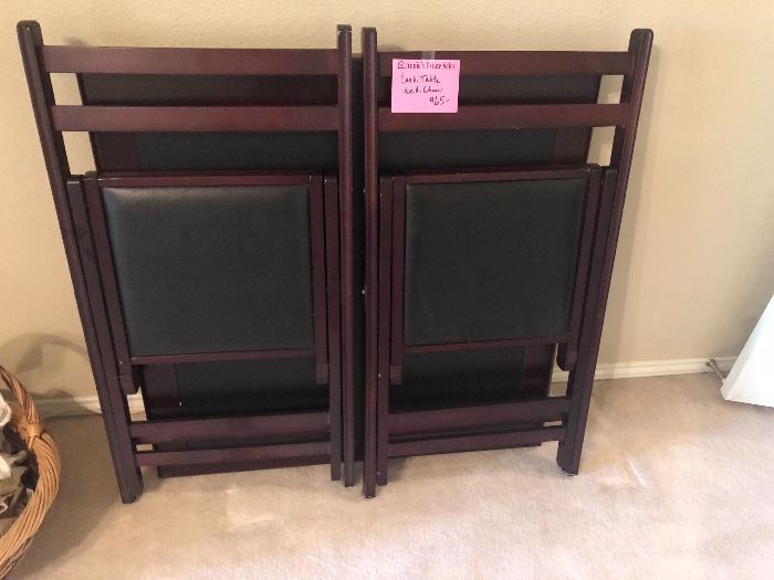 Card table and chairs