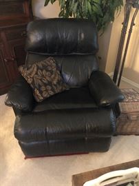 Leather recliner