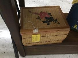 Sewing kit with sewing items inside