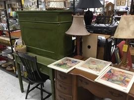 Vintage desk that has been painted