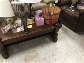 Items on coffee table