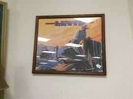 Levi jeans vintage framed print