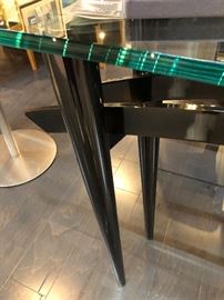 Console Glass and Metal Table Italian style