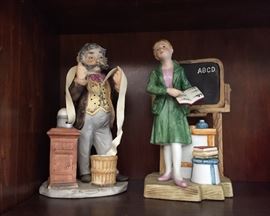 Banker, Teacher Figurines