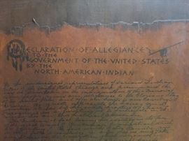 Old American Wardrobe/Armoire with Amazing Native American Memorabilia Adhered to Inside of Doors