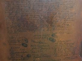 Old American Wardrobe/Armoire with Amazing Native American Memorabilia Adhered to Inside of Doors