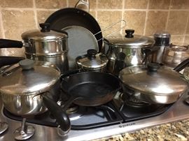 Revere Ware Copper Bottom Pots n Pans