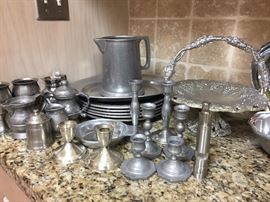 Pewter, Silverplated Items, Sterling