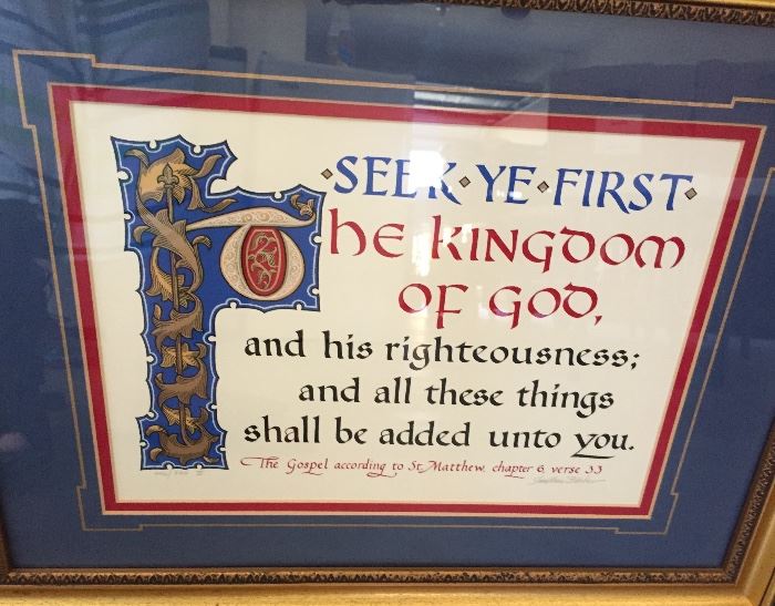 Seek Ye First The Kingdom of God