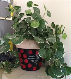 Teacher Flower Pot with Silk Plant