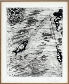 MARC CHAGALL (FRENCH/RUSSIAN, 1887–1985), ETCHING ON PAPER, IMAGE H 11 3/4", W 9 1/4"
Lot # 2060 