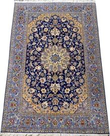 PERSIAN ISFAHAN FINELY WOVEN SILK AND WOOL RUG, W 3' 5", L 5' 3"
Lot # 2207 