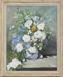 OIL ON CANVAS, H 39 1/2", W 31", FLORAL
Lot # 2292 