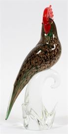 MURANO GLASS PARROT ON A PERCH, H 11 1/2"
Lot # 2386 