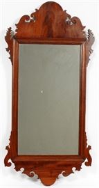 CHIPPENDALE CARVED WOOD MIRROR, H 39 1/2"
Lot # 1112 