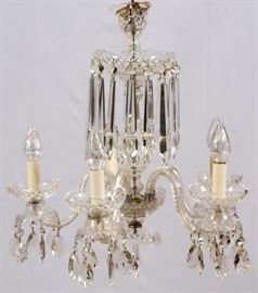 CRYSTAL CHANDELIER, 6 ARMS H 26'', D 25''
Lot # 1160 