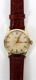 ROLEX, OYSTER PERPETUAL, GOLD FILLED AND STAINLESS GENTLEMAN'S WRISTWATCH, DIA 1" DIA FACE
Lot # 0055 