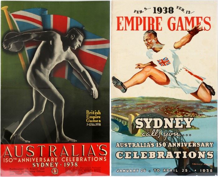 CHARLES MEERE (1890-1961), SYDNEY EMPIRE GAMES 1938, H 40", W 25" "AUSTRALIA'S 150 ANNIVERSARY"
Lot # 0071 