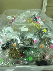 Tub of bracelets