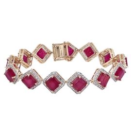 Ruby & Diamond Bracelet