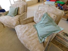 A pair of Vanguard furniture chairs.