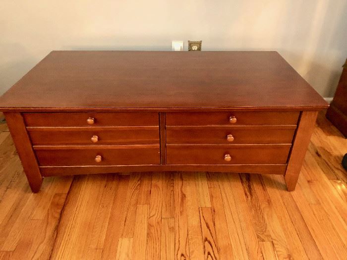 6-Drawer Coffee Cocktail Table