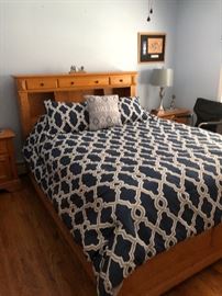 Oak Bedroom Set Full Bed