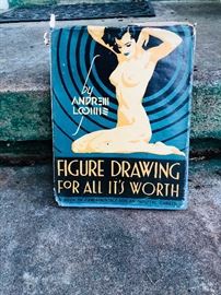 Antique figure drawing book