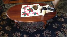 Mahogany queen Ann coffee table