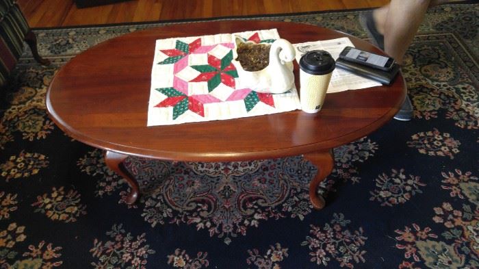 Mahogany queen Ann coffee table