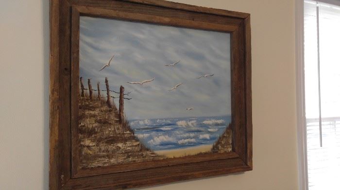 Sea landscape oil on canvas