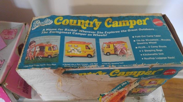 Appears to be new box has some wear Barbie Country camper