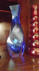 Hand blown Italian vase