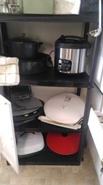 Cooking appliances electric fryer, won & large George Foreman Grill