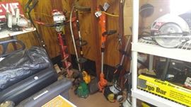 Weed eaters leaf blowers chain saws