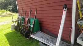 Wheel barrows ladders & More