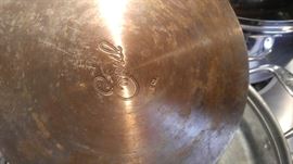 10 pc Emeril copper bottom cookware set glass lids