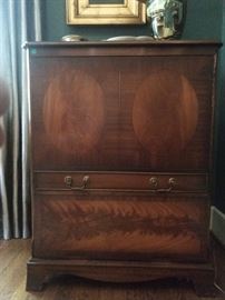 Love this 1950's television cabinet, great for storage!