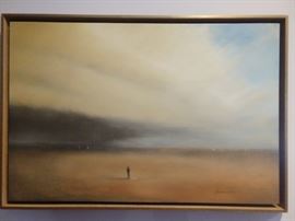 Original oil on panel, "Approaching Storm", by Lookout Mountain artist, Scott Hill; measures 20" x 30", w/o frame.                                                                                                    Could it be FLORENCE?!?