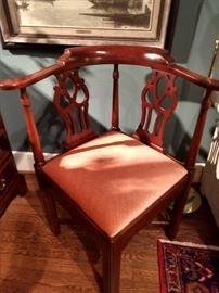 Vintage mahogany corner chair, for that time when you were baaaad and needed strict discipline!!