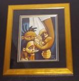 In Daddy's Care by CBABI BAYOC
professorially FRAME
(Limited Edition Giclee) Professorially FRAMED
Signed and Numbered #4 $180 APPRAISED UNFRAMED
Comes with COA ASKING $18
Edition Size: 249
ASKING $180
